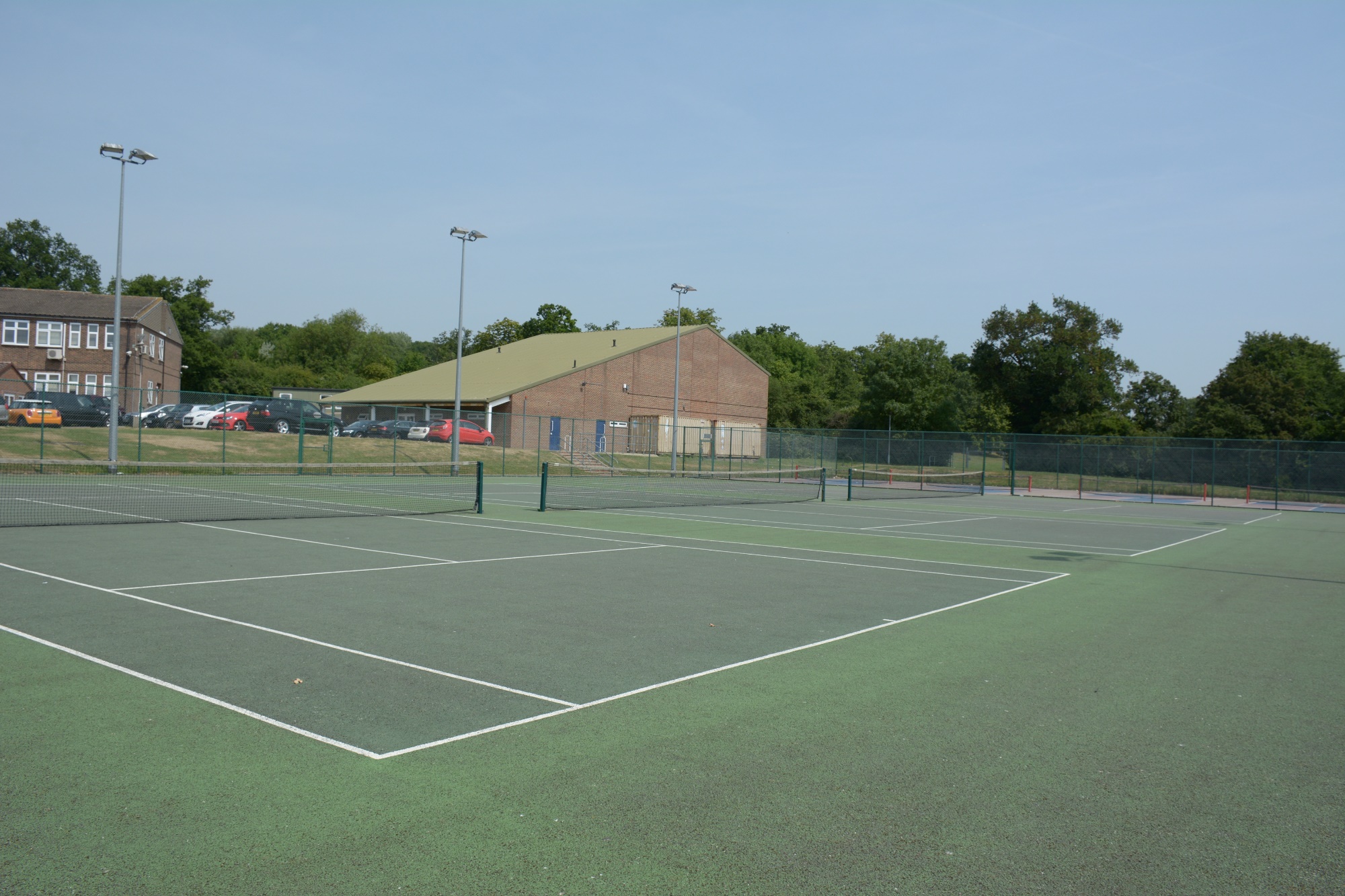 Full size tennis courts